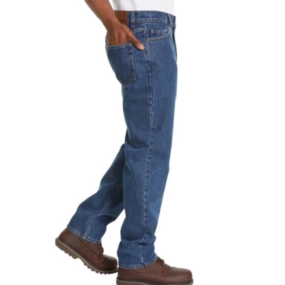 Kirkland Signature Men's Classic 5-Pocket Stretch Jeans, Blue, Sz-38x32 Workwear - Picture 1 of 8